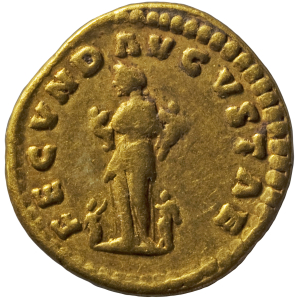 Marcus Aurelius für Faustina II., Aureus
