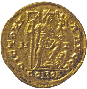 Theodosius I. für Honorius, Solidus