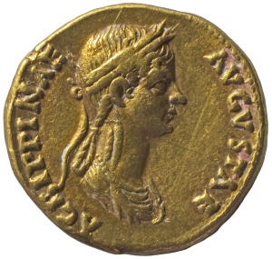 Claudius für Agrippina, Aureus