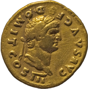 Vespasianus für Domitianus, Aureus